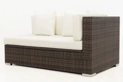 OUTFLEXX 2-Sitzer Ecksofa, Braun Marmoriert, Polyrattan, 145 X 85 X 70 Cm, Wasserfeste Kissenbox, Armlehne Li. -Gartenmöbel Geschäft 10 15734 3 BOX.jpg