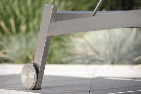 STERN Allround Rollenliege, Silber/taupe, Edelstahl/Textil, 200x71x38 Cm, Verstellbare Rückenlehne 12 STERN Allround Rollenliege, Silber/taupe, Edelstahl/Textil, 200x71x38 Cm, Verstellbare Rückenlehne – Bild 10