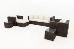 OUTFLEXX Loungemöbel-Set, Braun Marmoriert, Polyrattan, 6 Pers, Wasserfeste Kissenbox -Gartenmöbel Geschäft 10 16063 BOX A.jpg