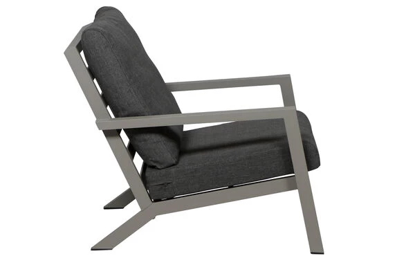 SIENA GARDEN Belia Loungesessel, Matt-silber, Aluminium, 79x91x81 Cm, Inkl. Polster Dunkelgrau 12 SIENA GARDEN Belia Loungesessel, Matt-silber, Aluminium, 79x91x81 Cm, Inkl. Polster Dunkelgrau – Bild 10