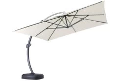 OUTFLEXX Luxus Ampelschirm, Anthrazit/creme, Edelstahl/Aluminium, 350x350cm, Inkl. Schirmständer Und Schutzhülle -Gartenmöbel Geschäft 10 18351.jpg