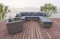 OUTFLEXX Loungemöbel-Set, Grau, Polyrattan, 8Personen, Mit Sessel, Verstellbare Sitzflächen, Wasserfeste Kissenbox -Gartenmöbel Geschäft 10 18365 BOX.jpg