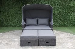 OUTFLEXX Fontana Loungebett, Grau, Polyrattan, Doppel-halbrund, Mit Unterschiebbaren Hockern, Dach Klappbar -Gartenmöbel Geschäft 10 18545.jpg