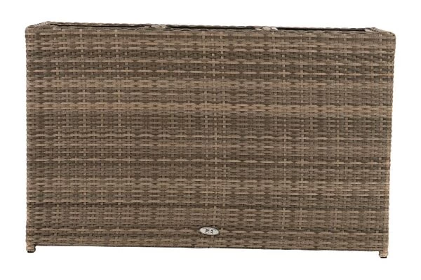 Ploß Rabida Pflanzgefäß, Champagner-meliert, Polyrattan, 113x40x70 Cm, Mit 3 Kunststoffeinsätzen 12 Ploß Rabida Pflanzgefäß, Champagner-meliert, Polyrattan, 113x40x70 Cm, Mit 3 Kunststoffeinsätzen – Bild 10