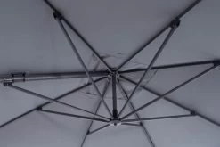 OUTFLEXX Ampelschirm, Anthrazit/grau, Alu/Polyester, 350x350cm, Inkl. Plattenständer -Gartenmöbel Geschäft 10 20363.jpg