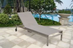 OUTFLEXX Rollliege, Taupe, Edelstahl/Textilene, Verstellbare Rückenlehne, 212x71x36cm -Gartenmöbel Geschäft 10 7100 4.jpg