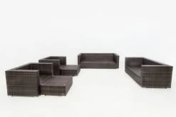 OUTFLEXX Loungemöbel-Set, Braun Marmoriert, Polyrattan, 9 Pers, Wasserfeste Kissenbox -Gartenmöbel Geschäft 11 16062 BOX A.jpg