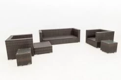 OUTFLEXX Loungemöbel-Set, Braun Marmoriert, Polyrattan, 6 Pers, Wasserfeste Kissenbox -Gartenmöbel Geschäft 11 16063 BOX A.jpg