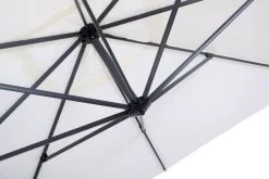 OUTFLEXX Luxus Ampelschirm, Anthrazit/creme, Edelstahl/Aluminium, 350x350cm, Inkl. Schirmständer Und Schutzhülle -Gartenmöbel Geschäft 11 18351.jpg