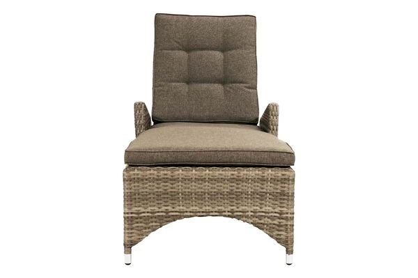 Ploß Rabida Comfort Rollliege, Champagner-meliert, Polyrattan, 198x68x44cm, Verstellbar, Hohe Sitzhöhe 13 Ploß Rabida Comfort Rollliege, Champagner-meliert, Polyrattan, 198x68x44cm, Verstellbar, Hohe Sitzhöhe – Bild 11
