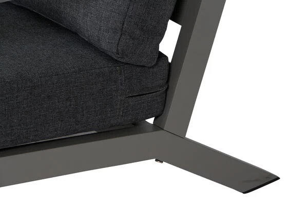 SIENA GARDEN Belia Loungesessel, Matt-silber, Aluminium, 79x91x81 Cm, Inkl. Polster Dunkelgrau 14 SIENA GARDEN Belia Loungesessel, Matt-silber, Aluminium, 79x91x81 Cm, Inkl. Polster Dunkelgrau – Bild 12