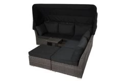 Ploß Rocking Loungeset, Grau/braun-meliert, Polyrattan, 5-6 Personen, Inkl. Sonnendach -Gartenmöbel Geschäft 12 18220.jpg