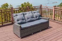 OUTFLEXX Dining 3-Sitzer Sofa, Grau, Polyrattan, 210 X 83 X 110 Cm, Mehrfach Verstellbar -Gartenmöbel Geschäft 12 18913.jpg