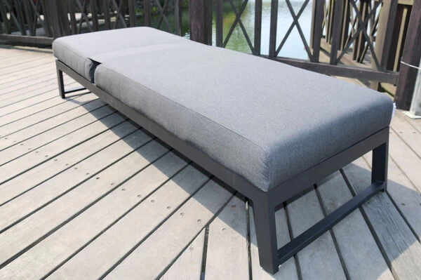 OUTFLEXX Allure Sonnenliege, Flanelle, Alu/Sunbrella, 211 X 74 X 44,5 Cm, Verstellbare Kopfstütze 14 OUTFLEXX Allure Sonnenliege, Flanelle, Alu/Sunbrella, 211 X 74 X 44,5 Cm, Verstellbare Kopfstütze – Bild 12