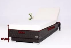 OUTFLEXX Sonnenliege, Braun, Polyrattan, 200x80x37,5cm, Inkl. Polster, Rückenlehne 4-stufig Verstellbar -Gartenmöbel Geschäft 1337 05.jpg