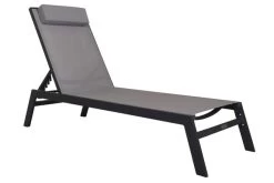 VILLANA Gartenliege, Anthrazit/grau, Aluminium/Textil, 198 X 60 X 32 Cm, Verstellbar -Gartenmöbel Geschäft 13405 8.jpg