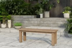 OUTFLEXX Sitzbank, Natur, Recyceltes SLVK-Teakholz, 130 X 40 X 45 Cm -Gartenmöbel Geschäft 13424 1 6.jpg