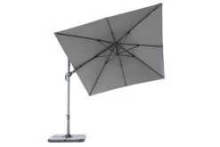 OUTFLEXX Ampelschirm, Anthrazit, Pulverbesch. Aluminium, 300x300 Cm, Inkl. Plattenständer, Twist-Funktion -Gartenmöbel Geschäft 13 16109.jpg