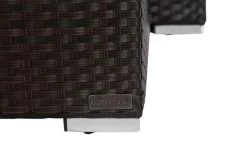 OUTFLEXX Loungemöbel-Set, Braun, Polyrattan, 5 Personen, Wasserfeste Kissenbox, Inkl. Loungetisch -Gartenmöbel Geschäft 13 18227 BOX D.jpg
