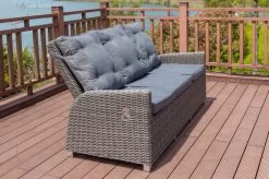 OUTFLEXX Dining 3-Sitzer Sofa, Grau, Polyrattan, 210 X 83 X 110 Cm, Mehrfach Verstellbar -Gartenmöbel Geschäft 13 18913.jpg