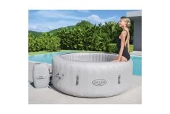 BESTWAY Lay-Z-Spa Paris AirJet Whirlpool, Weiß, Vinyl/Kunstleder, Ø196x66cm -Gartenmöbel Geschäft 13 19182.jpg