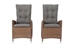 OUTFLEXX 2er Set Dining Sessel, Hellbraun, Polyrattan, 55 X 65 X 112 Cm, Rücken Stufenlos Verstellbar -Gartenmöbel Geschäft 13 20678.jpg