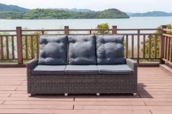 OUTFLEXX Dining 3-Sitzer Sofa, Grau, Polyrattan, 210 X 83 X 110 Cm, Mehrfach Verstellbar -Gartenmöbel Geschäft 14 18913.jpg