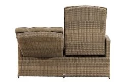 Ploß Rabida Comfort Dining / Lounge 2-Sitzer Sofa, Champagner-meliert, Polyrattan, 148x85x112 Cm, Verstellbar -Gartenmöbel Geschäft 14 20163.jpg