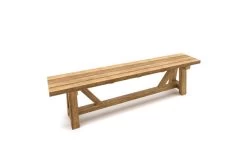 OUTFLEXX Gartenbank XXL, Natur, Recyceltes FSC®-Teakholz, 220x40cm, Rustikal Gebürstet -Gartenmöbel Geschäft 15865 3.jpg