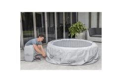 BESTWAY Lay-Z-Spa Paris AirJet Whirlpool, Weiß, Vinyl/Kunstleder, Ø196x66cm -Gartenmöbel Geschäft 15 19182.jpg