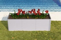 OUTFLEXX Set Hochbeet Mit Erweiterungsmodul, Silber, Zincalume, 180+80cm -Gartenmöbel Geschäft 16092 4 CGI.jpg