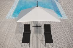 OUTFLEXX Ampelschirm, Creme, Pulverbesch. Aluminium, 300x300 Cm, Inkl. Plattenständer, Twist-Funktion -Gartenmöbel Geschäft 16108 6 CGI.jpg