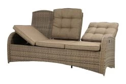 Ploß Rabida Comfort Dining / Lounge 3-Sitzer Sofa, Champagner-meliert, Polyrattan, 210x85x112 Cm, Verstellbar -Gartenmöbel Geschäft 16 20164.jpg