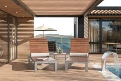 Villana 2er Sonnenliegen-Set, Alu/FSC-Akazienholz, 201x70x32,5cm, 4-fach Verstellbar, Mit Beistelltisch 45x45cm -Gartenmöbel Geschäft 17776 CGI 02.jpg