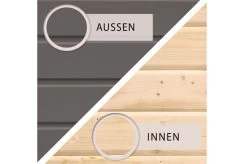 KARIBU Anlehnhaus Bomlitz 4, Terragrau, Fichtenholz 19mm, 255 X 355 X 243 Cm, Pultdach, Exkl. Fußboden -Gartenmöbel Geschäft 17864 6 04.jpg