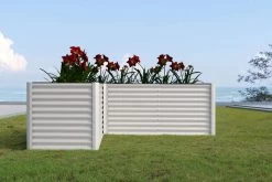 OUTFLEXX Eck-Hochbeet, Silber, Zincalume, 270x270x90x84cm -Gartenmöbel Geschäft 18173 3 CGI.jpg