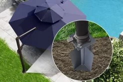 OUTFLEXX Bodenanker XL Für Ampelschirme, Anthrazit, Pulverbesch. Stahl, 28x28x60,5, Zum Einbetonieren 9 OUTFLEXX Bodenanker XL Für Ampelschirme, Anthrazit, Pulverbesch. Stahl, 28x28x60,5, Zum Einbetonieren -Gartenmöbel Geschäft 18356 01.jpg