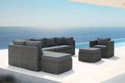 OUTFLEXX Loungemöbel-Set, Grau, Polyrattan, 8Personen, Mit Sessel, Verstellbare Sitzflächen, Wasserfeste Kissenbox -Gartenmöbel Geschäft 18365 BOX 11 CGI.jpg