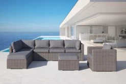 OUTFLEXX Loungemöbel-Set, Grau, Polyrattan, 8Personen, Mit Sessel, Verstellbare Sitzflächen, Wasserfeste Kissenbox -Gartenmöbel Geschäft 18365 BOX 12 CGI.jpg