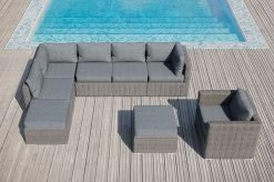 OUTFLEXX Loungemöbel-Set, Grau, Polyrattan, 8Personen, Mit Sessel, Verstellbare Sitzflächen, Wasserfeste Kissenbox -Gartenmöbel Geschäft 18365 BOX 13 CGI.jpg