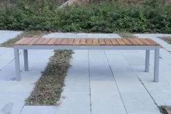 VILLANA Bank, Alu Pulverbeschichtet / FSC Akazienholz, 3 Personen, 165 X 40 X 45 Cm 12 VILLANA Bank, Alu Pulverbeschichtet / FSC Akazienholz, 3 Personen, 165 X 40 X 45 Cm -Gartenmöbel Geschäft 18381 2.jpg