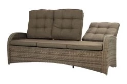Ploß Rabida Comfort Dining / Lounge 3-Sitzer Sofa, Champagner-meliert, Polyrattan, 210x85x112 Cm, Verstellbar -Gartenmöbel Geschäft 18 20164.jpg