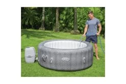 BESTWAY Lay-Z-Spa Honolulu AirJet Whirlpool, Grau (Rattanoptik), TriTech, Ø196x71cm -Gartenmöbel Geschäft 19183 16.jpg