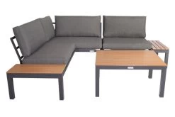 VILLANA Eck-Loungegruppe, Anthrazit/grau Meliert, Alu/Holzimitat/Polyester, 5 Personen, Inkl. Kissen -Gartenmöbel Geschäft 19812 Polywood 06.jpg