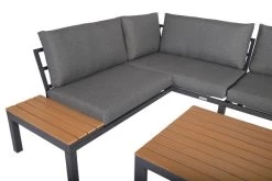 VILLANA Eck-Loungegruppe, Anthrazit/grau Meliert, Alu/Holzimitat/Polyester, 5 Personen, Inkl. Kissen -Gartenmöbel Geschäft 19812 Polywood 09.jpg
