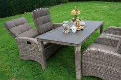 Ploß Rabida Comfort Dining / Lounge 2-Sitzer Sofa, Champagner-meliert, Polyrattan, 148x85x112 Cm, Verstellbar -Gartenmöbel Geschäft 19 20163.jpg