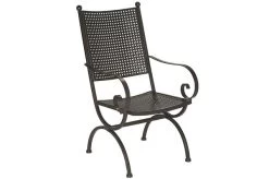 MBM Sessel Romeo Elegance, Marone, Schmiedeeisen Verzinkt, Pulverbeschichtet