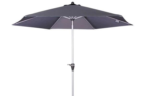 DOPPLER Active Auto Tilt Mittelstockschirm, Anthrazit, Aluminium/Textil, Ø 280 Cm, Mit Kurbel 3 DOPPLER Active Auto Tilt Mittelstockschirm, Anthrazit, Aluminium/Textil, Ø 280 Cm, Mit Kurbel