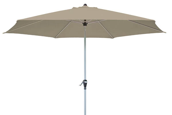 DOPPLER Active Auto Tilt Mittelstockschirm, Greige, Aluminium/Textil, Ø 320 Cm, Mit Kurbel 3 DOPPLER Active Auto Tilt Mittelstockschirm, Greige, Aluminium/Textil, Ø 320 Cm, Mit Kurbel