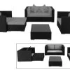 OUTFLEXX Loungemöbel-Set, 5 Personen, Schwarz, Polyrattan, Inkl. Kaffeetisch, Wasserfeste Kissenbox -Gartenmöbel Geschäft 1 1299 BOX B.jpg